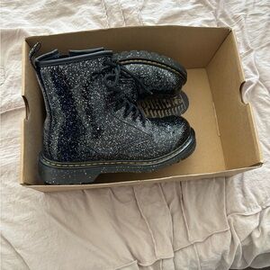 Dr. Martens Black Glitter Boots